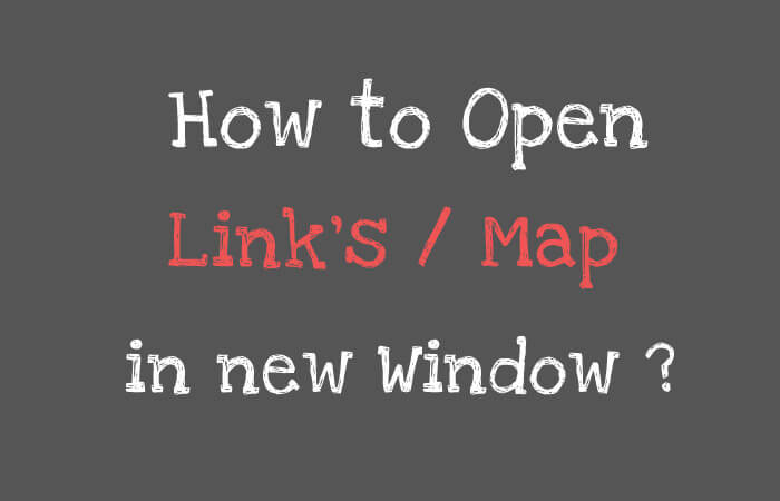 How to open link in new window/tab html/Javascript ?
