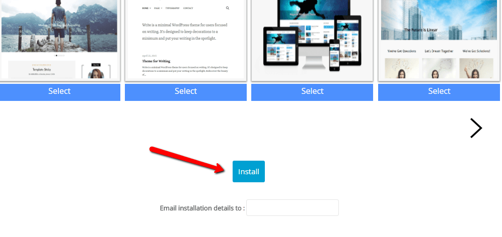 click on install button ..  install WordPress