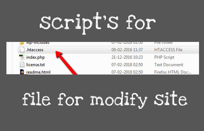 Top Scripts for .htaccess file to modify the website !