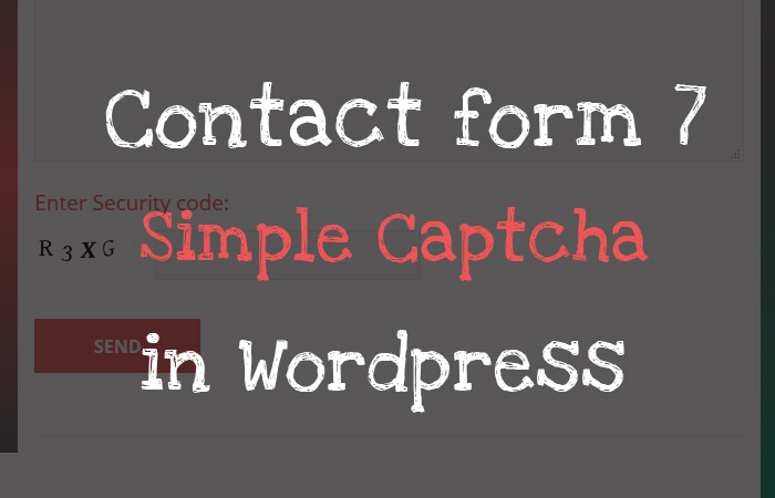 Simple captcha for wp contact form 7 forms !