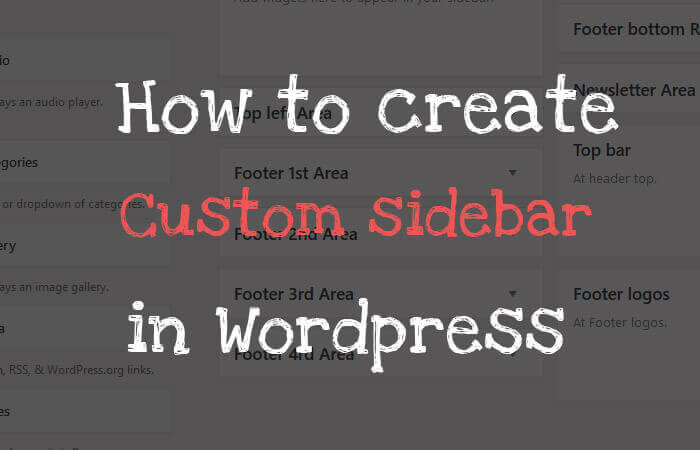 Dynamic_sidebar() | Function | register_sidebar in WordPress !