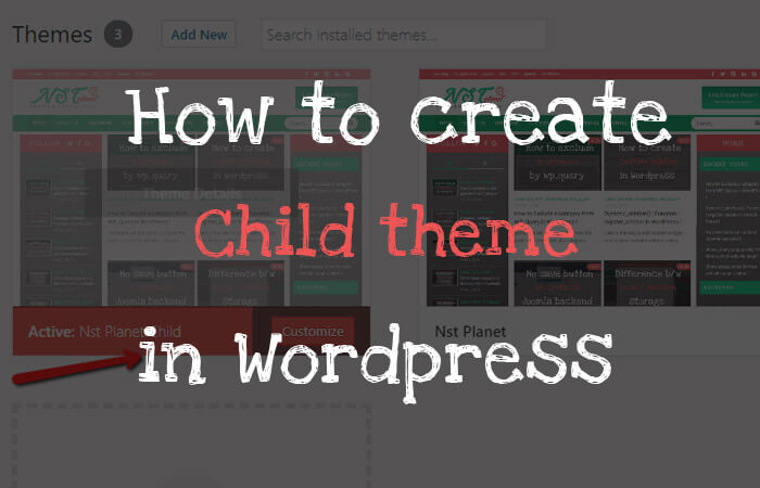 How to create child theme in wordpress ?