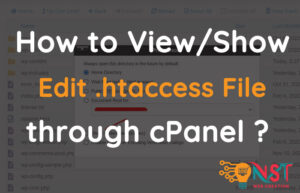 How to Edit .htaccess file in cPanel ?