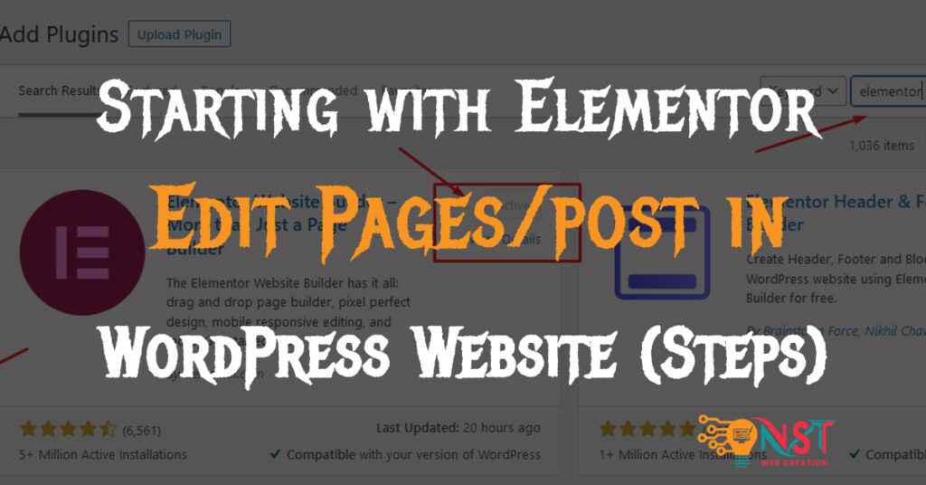 Starting with Elementor : How to edit pages in wordrpess using Elementor ?